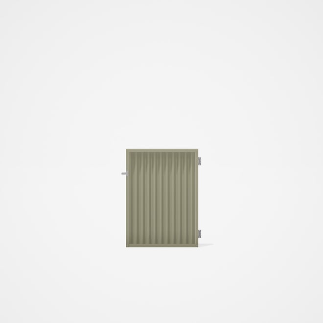 Good Neighbour® CGI Gate Premium .35 BMT Single 1.2m High Sheet: Moss Vale Sand, Frame: Moss Vale Sa