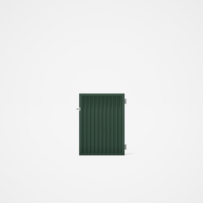 Good Neighbour® CGI Gate Premium .35 BMT Single 1.2m High Sheet: Rivergum, Frame: Rivergum