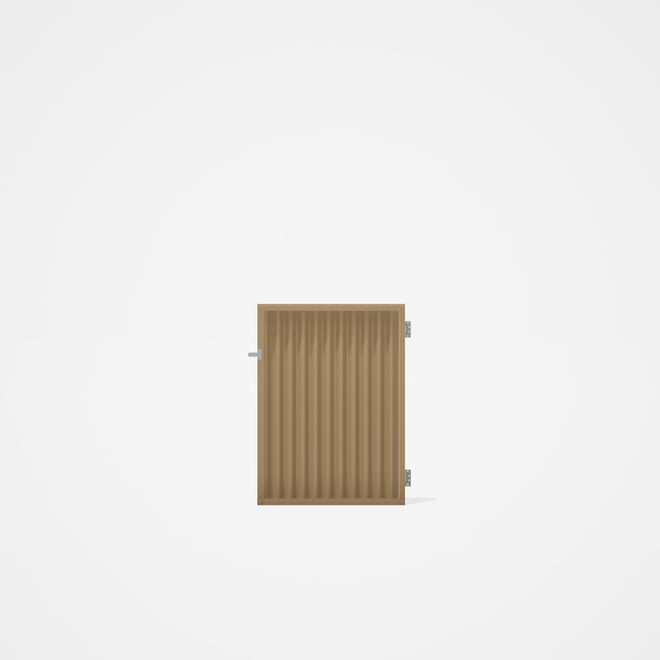Good Neighbour® CGI Gate Premium .35 BMT Single 1.2m High Sheet: Wheat, Frame: Wheat