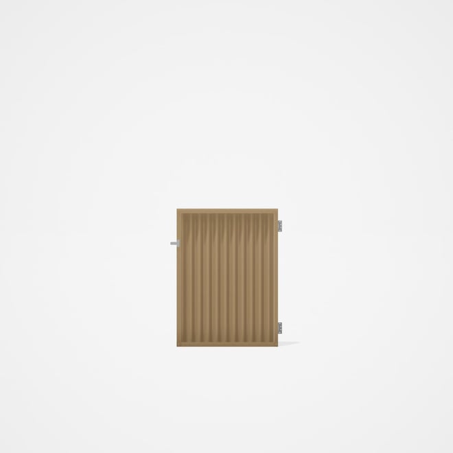 Good Neighbour® CGI Gate Premium .35 BMT Single 1.2m High Sheet: Wheat, Frame: Wheat