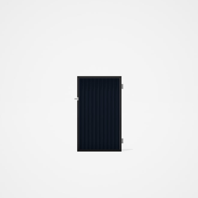 Good Neighbour® CGI Gate Premium .35 BMT Single 1.5m High Sheet: Dark Stone, Frame: Ebony