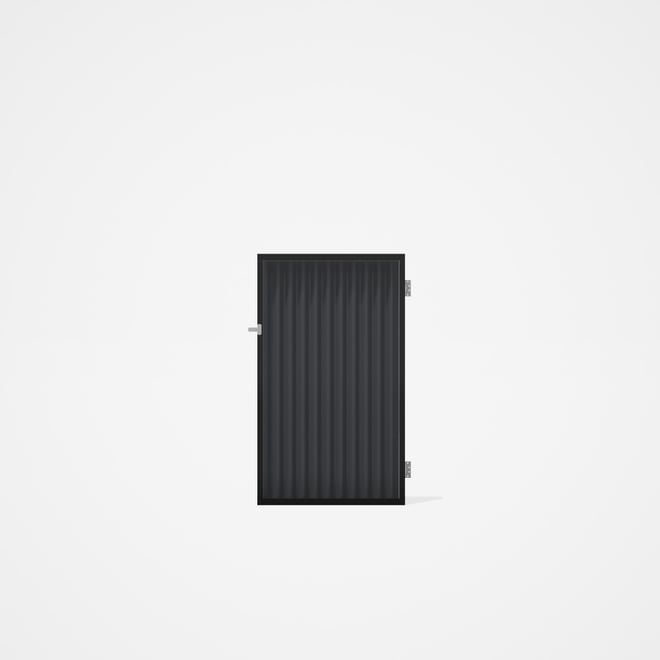 Good Neighbour® CGI Gate Premium .35 BMT Single 1.5m High Sheet: Granite, Frame: Ebony