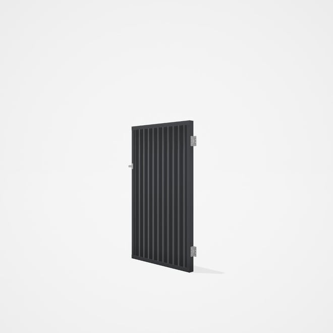 Good Neighbour® CGI Gate Premium .35 BMT Single 1.5m High Sheet: Granite, Frame: Granite
