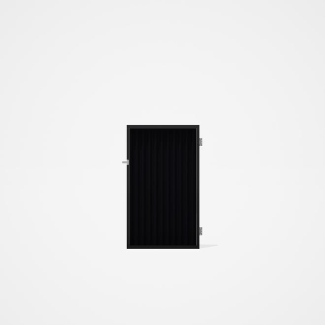 Good Neighbour® CGI Gate Premium .35 BMT Single 1.5m High Sheet: Gun Metal Grey, Frame: Ebony