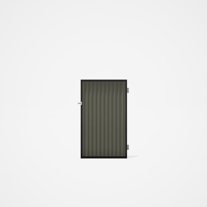 Good Neighbour® CGI Gate Premium .35 BMT Single 1.5m High Sheet: Marsh, Frame: Ebony