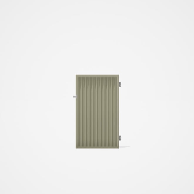 Good Neighbour® CGI Gate Premium .35 BMT Single 1.5m High Sheet: Moss Vale Sand, Frame: Moss Vale Sa