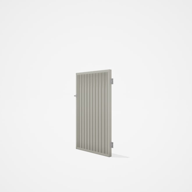 Good Neighbour® CGI Gate Premium .35 BMT Single 1.5m High Sheet: Off White, Frame: Off White