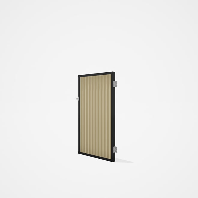 Good Neighbour® CGI Gate Premium .35 BMT Single 1.5m High Sheet: Primrose, Frame: Ebony