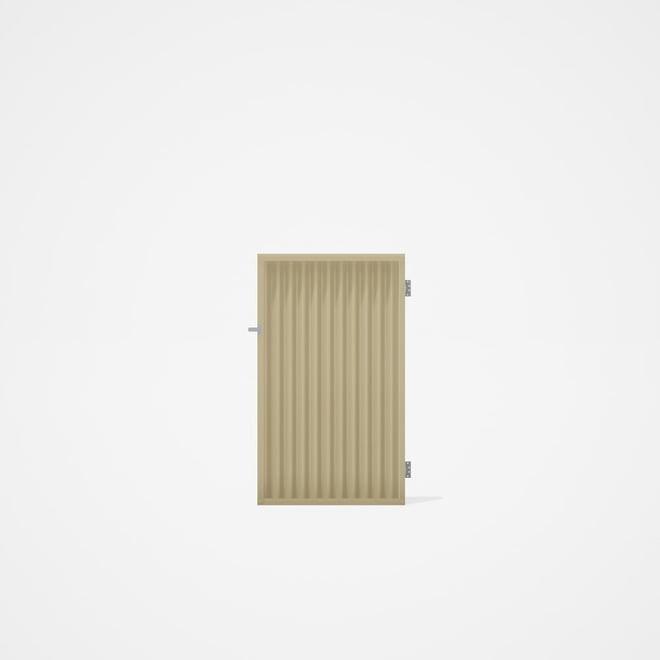 Good Neighbour® CGI Gate Premium .35 BMT Single 1.5m High Sheet: Primrose, Frame: Primrose