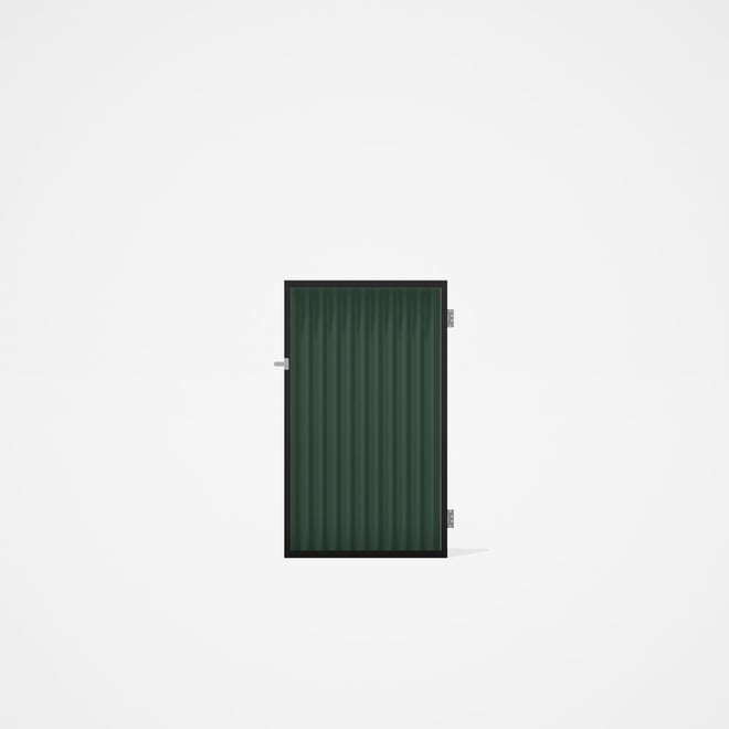 Good Neighbour® CGI Gate Premium .35 BMT Single 1.5m High Sheet: Rivergum, Frame: Ebony