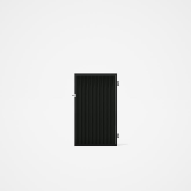 Good Neighbour® CGI Gate Premium .35 BMT Single 1.5m High Sheet: Slate Grey, Frame: Ebony
