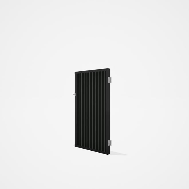 Good Neighbour® CGI Gate Premium .35 BMT Single 1.5m High Sheet: Slate Grey, Frame: Ebony