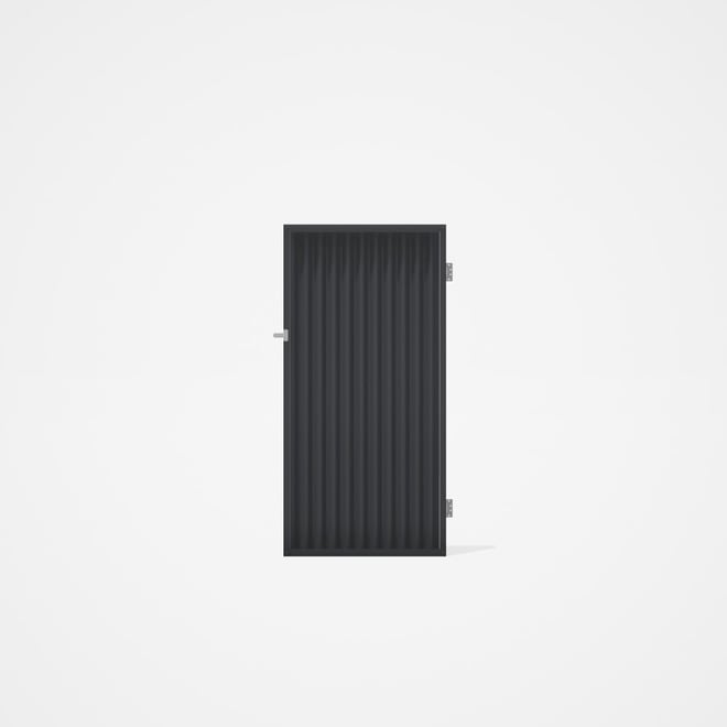 Good Neighbour® CGI Gate Premium .35 BMT Single 1.8m High Sheet: Granite, Frame: Granite