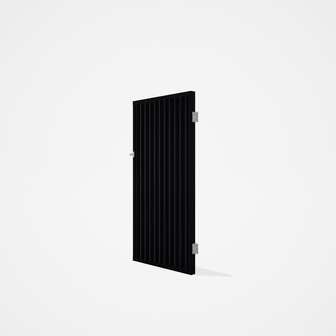 Good Neighbour® CGI Gate Premium .35 BMT Single 1.8m High Sheet: Gun Metal Grey, Frame: Gun Metal Gr