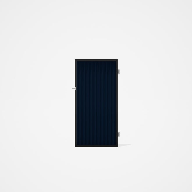 Good Neighbour® CGI Gate Premium .35 BMT Single 1.8m High Sheet: Mountain Blue, Frame: Ebony