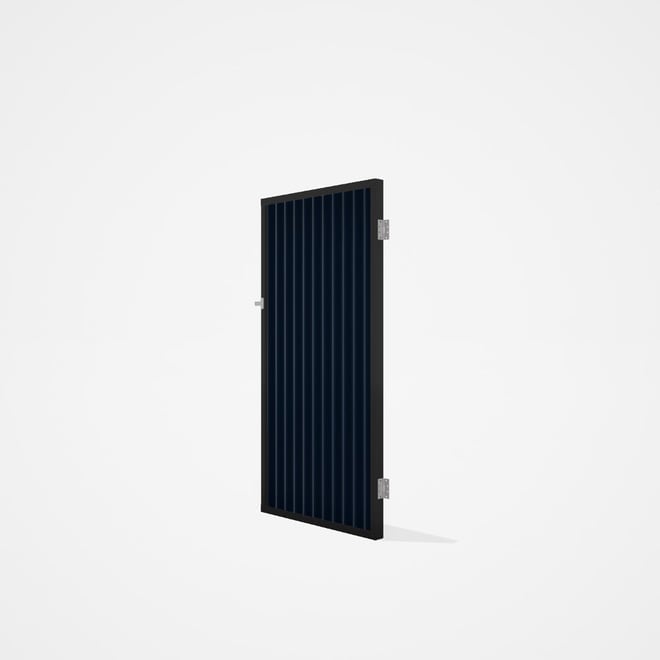Good Neighbour® CGI Gate Premium .35 BMT Single 1.8m High Sheet: Mountain Blue, Frame: Ebony