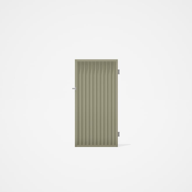 Good Neighbour® CGI Gate Premium .35 BMT Single 1.8m High Sheet: Moss Vale Sand, Frame: Moss Vale Sa