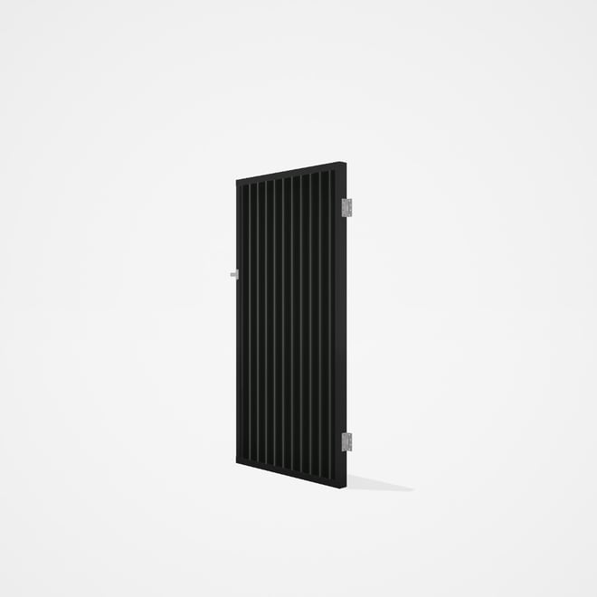 Good Neighbour® CGI Gate Premium .35 BMT Single 1.8m High Sheet: Slate Grey, Frame: Ebony
