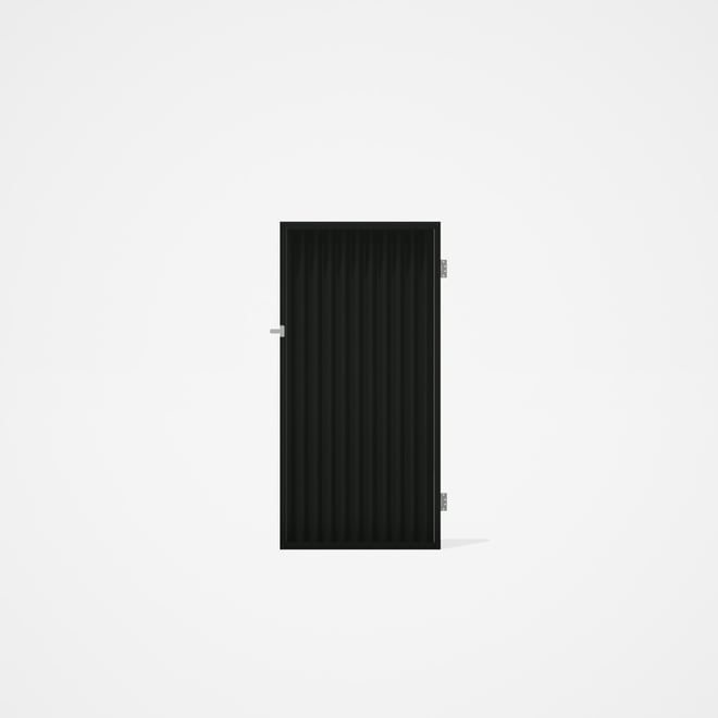 Good Neighbour® CGI Gate Premium .35 BMT Single 1.8m High Sheet: Slate Grey, Frame: Slate Grey