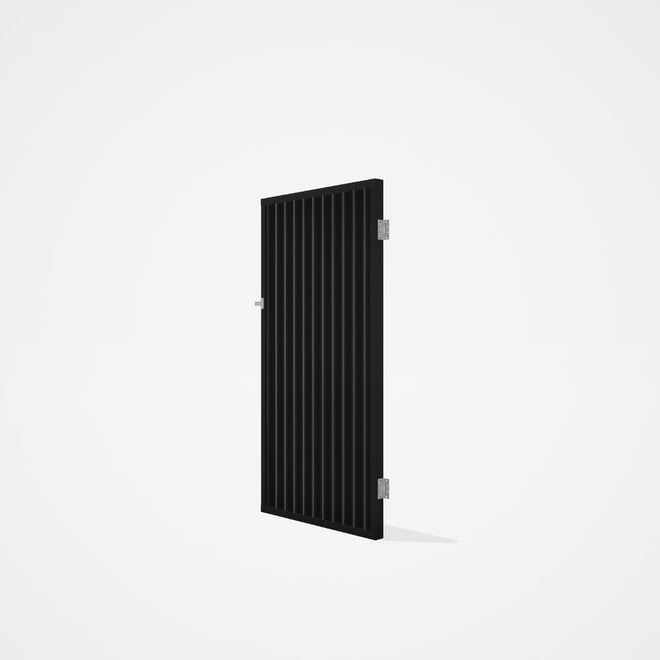 Good Neighbour® CGI Gate Premium .35 BMT Single 1.8m High Sheet: Slate Grey, Frame: Slate Grey