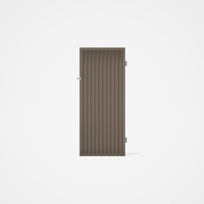 Good Neighbour® CGI Gate Premium .35 BMT Single 2.1m High Sheet: Beige, Frame: Beige