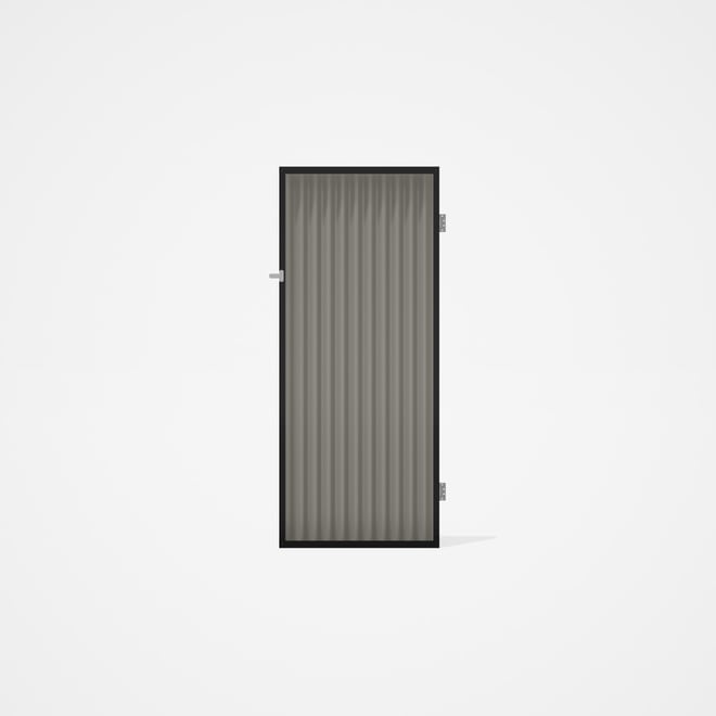 Good Neighbour® CGI Gate Premium .35 BMT Single 2.1m High Sheet: Birch, Frame: Ebony