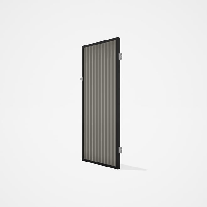 Good Neighbour® CGI Gate Premium .35 BMT Single 2.1m High Sheet: Birch, Frame: Ebony