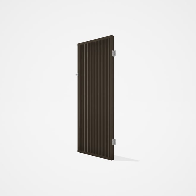 Good Neighbour® CGI Gate Premium .35 BMT Single 2.1m High Sheet: Banyan Brown, Frame: Banyan Brown
