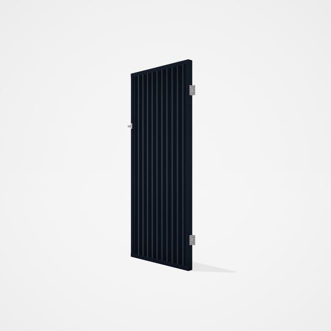Good Neighbour® CGI Gate Premium .35 BMT Single 2.1m High Sheet: Dark Stone, Frame: Dark Stone
