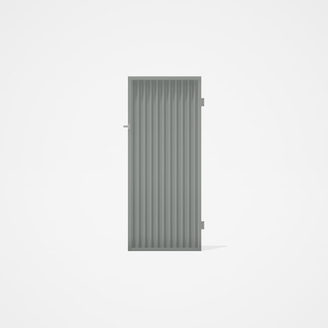 Good Neighbour® CGI Gate Premium .35 BMT Single 2.1m High Sheet: Gull Grey, Frame: Gull Grey