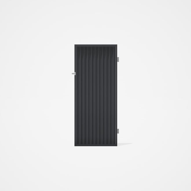 Good Neighbour® CGI Gate Premium .35 BMT Single 2.1m High Sheet: Granite, Frame: Granite