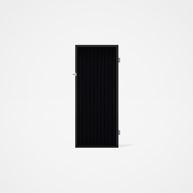 Good Neighbour® CGI Gate Premium .35 BMT Single 2.1m High Sheet: Gun Metal Grey, Frame: Ebony