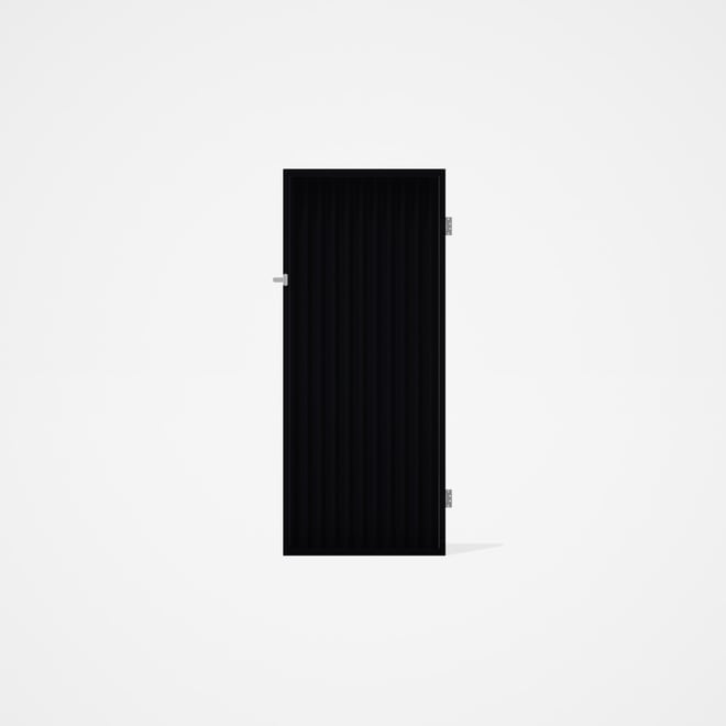 Good Neighbour® CGI Gate Premium .35 BMT Single 2.1m High Sheet: Gun Metal Grey, Frame: Gun Metal Gr