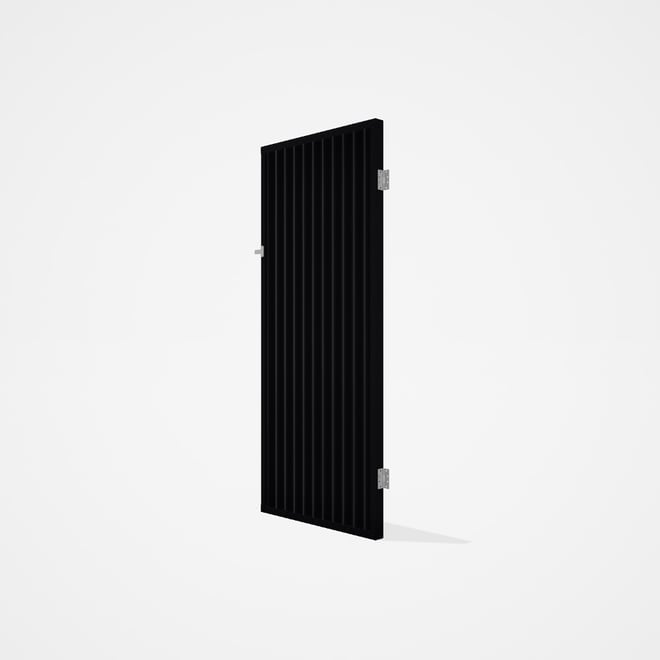 Good Neighbour® CGI Gate Premium .35 BMT Single 2.1m High Sheet: Gun Metal Grey, Frame: Gun Metal Gr