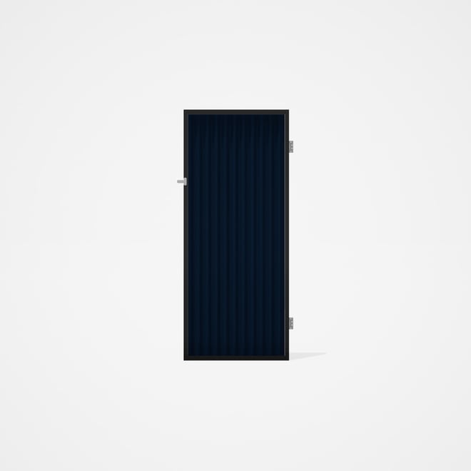 Good Neighbour® CGI Gate Premium .35 BMT Single 2.1m High Sheet: Mountain Blue, Frame: Ebony