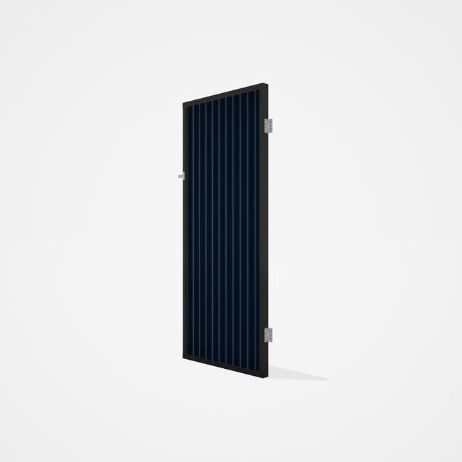 Good Neighbour® CGI Gate Premium .35 BMT Single 2.1m High Sheet: Mountain Blue, Frame: Ebony