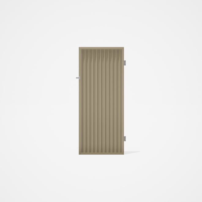 Good Neighbour® CGI Gate Premium .35 BMT Single 2.1m High Sheet: Merino, Frame: Merino