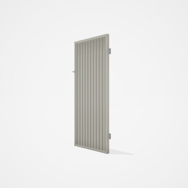 Good Neighbour® CGI Gate Premium .35 BMT Single 2.1m High Sheet: Off White, Frame: Off White
