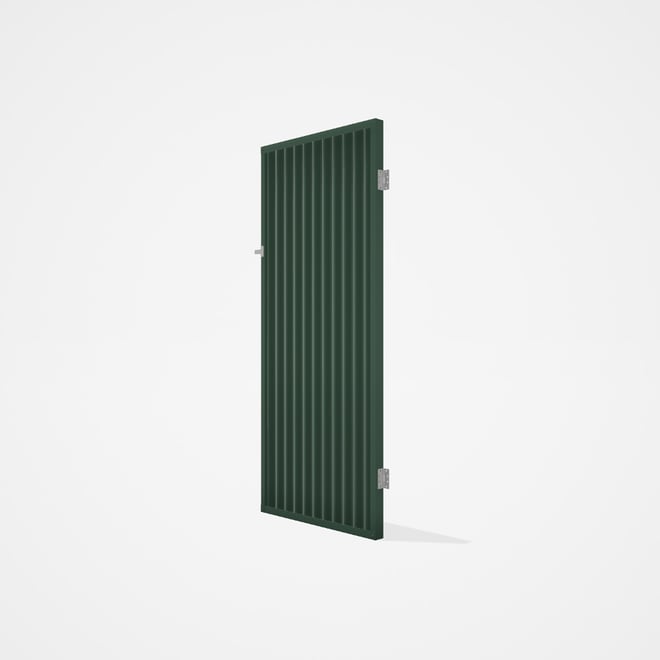 Good Neighbour® CGI Gate Premium .35 BMT Single 2.1m High Sheet: Rivergum, Frame: Rivergum