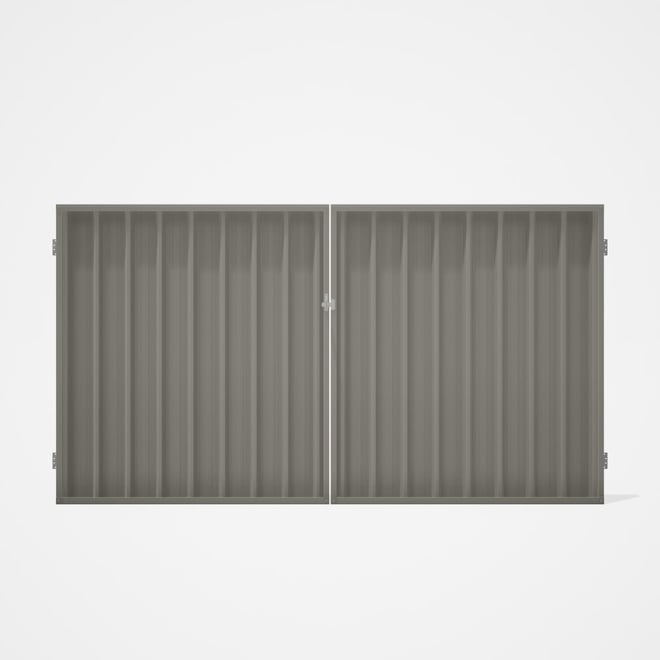 Good Neighbour® Superdek® Double Gate Standard .32 BMT 1.8m High Sheet: Birch, Frame: Birch