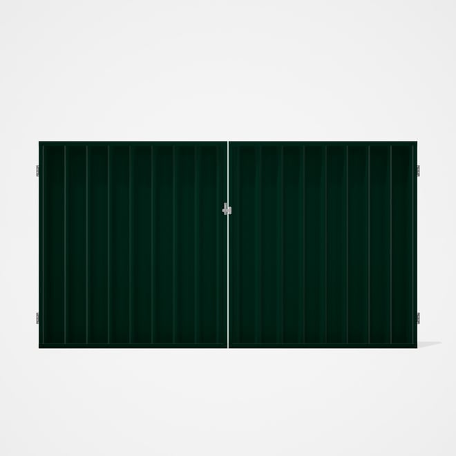 Good Neighbour® Superdek® Double Gate Standard .32 BMT 1.8m High Sheet: Caulfield Green, Frame: Caul