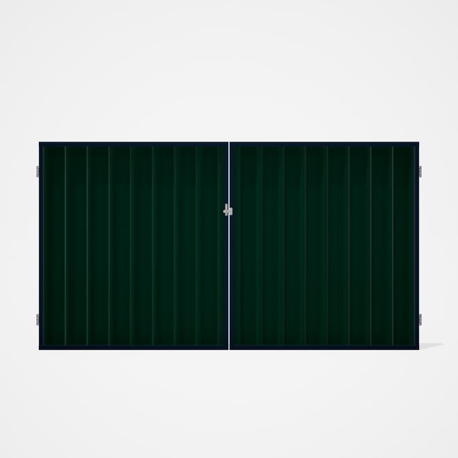 Good Neighbour® Superdek® Double Gate Standard .32 BMT 1.8m High Sheet: Caulfield Green, Frame: Moun