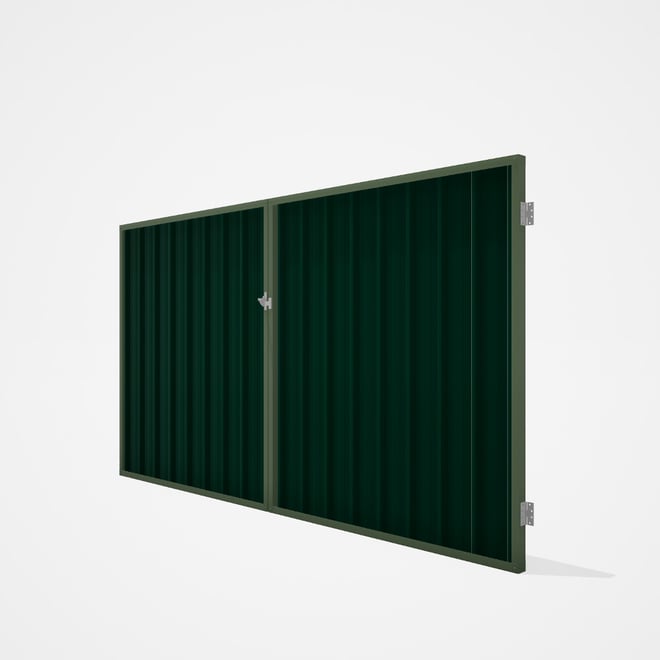 Good Neighbour® Superdek® Double Gate Standard .32 BMT 1.8m High Sheet: Caulfield Green, Frame: Mist