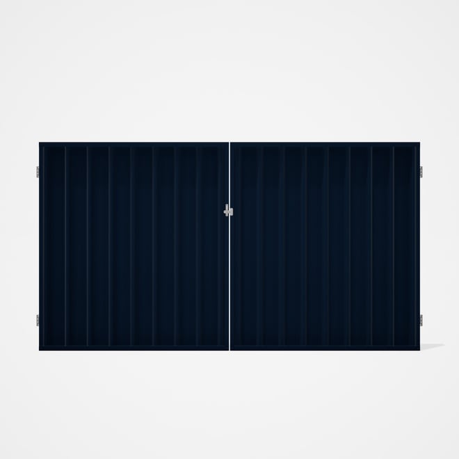 Good Neighbour® Superdek® Double Gate Standard .32 BMT 1.8m High Sheet: Mountain Blue, Frame: Mounta