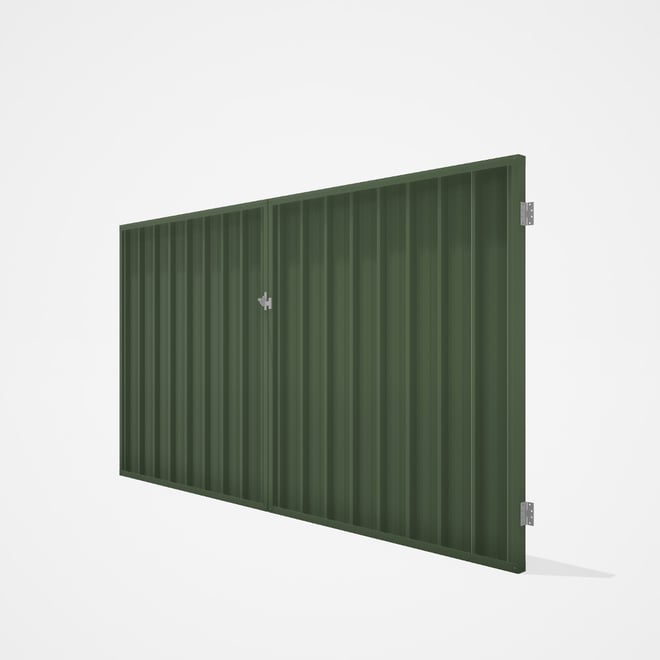 Good Neighbour® Superdek® Double Gate Standard .32 BMT 1.8m High Sheet: Mist Green, Frame: Mist Gree