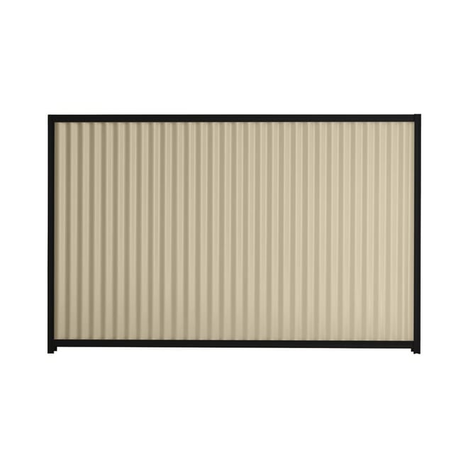 Good Neighbour® CGI 1200mm High Fence Panel Sheet: Merino, Post/Track: Ebony