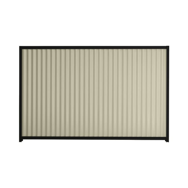 Good Neighbour® CGI 1200mm High Fence Panel Sheet: Moss Vale Sand, Post/Track: Ebony
