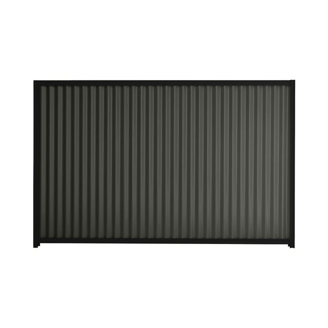 Good Neighbour® CGI 1200mm High Fence Panel Sheet: Slate Grey, Post/Track: Ebony