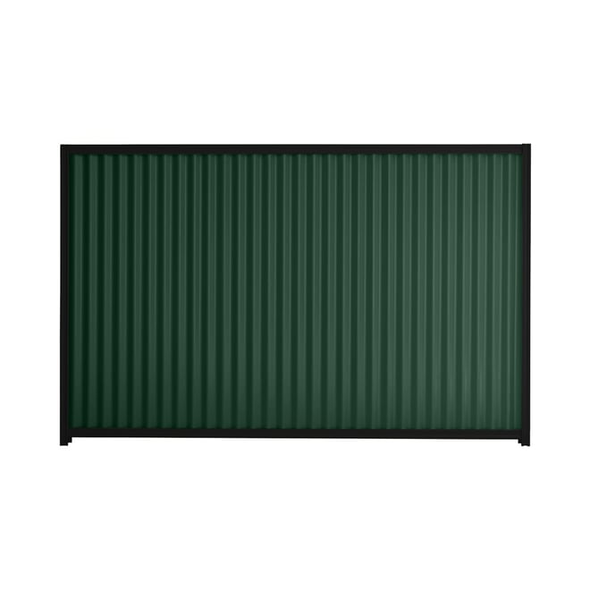 Good Neighbour® CGI 1500mm High Fence Panel Sheet: Caulfield Green, Post/Track: Ebony