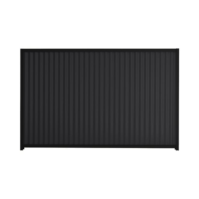 Good Neighbour® CGI 1500mm High Fence Panel Sheet: Gun Metal Grey, Post/Track: Ebony